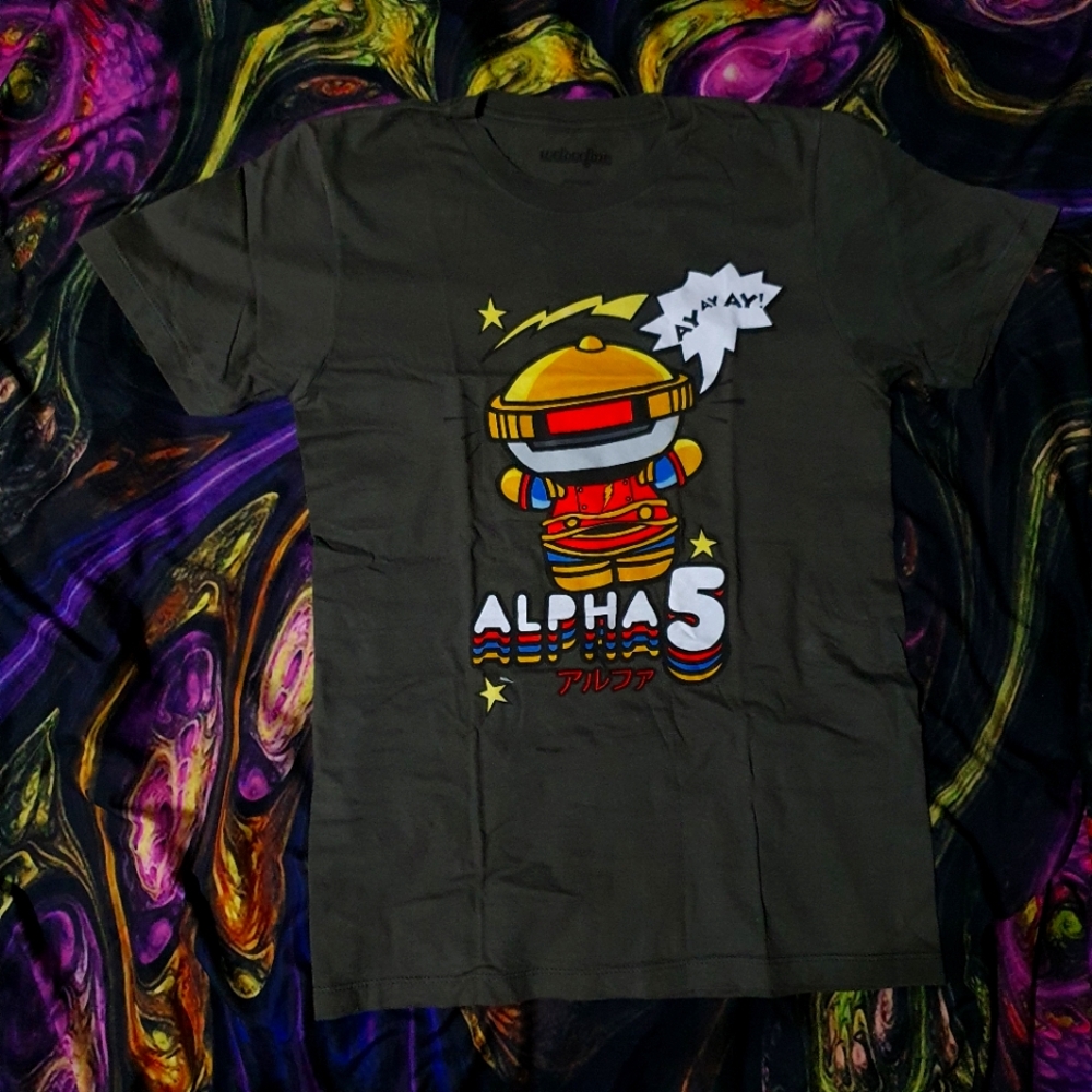 S - Mighty Morphin Power Rangers Alpha 5 "Ay Ay Ay" Panic Shirt